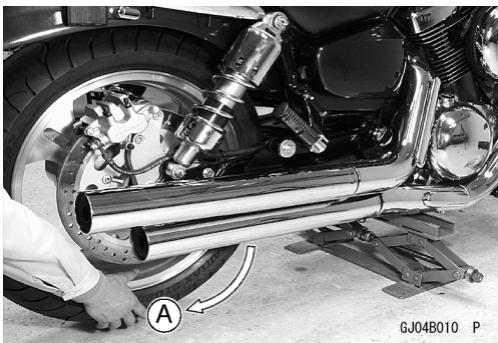 KAWASAKI VULCAN 1500 MEAN STREAK - Prüfen der Achse - 2