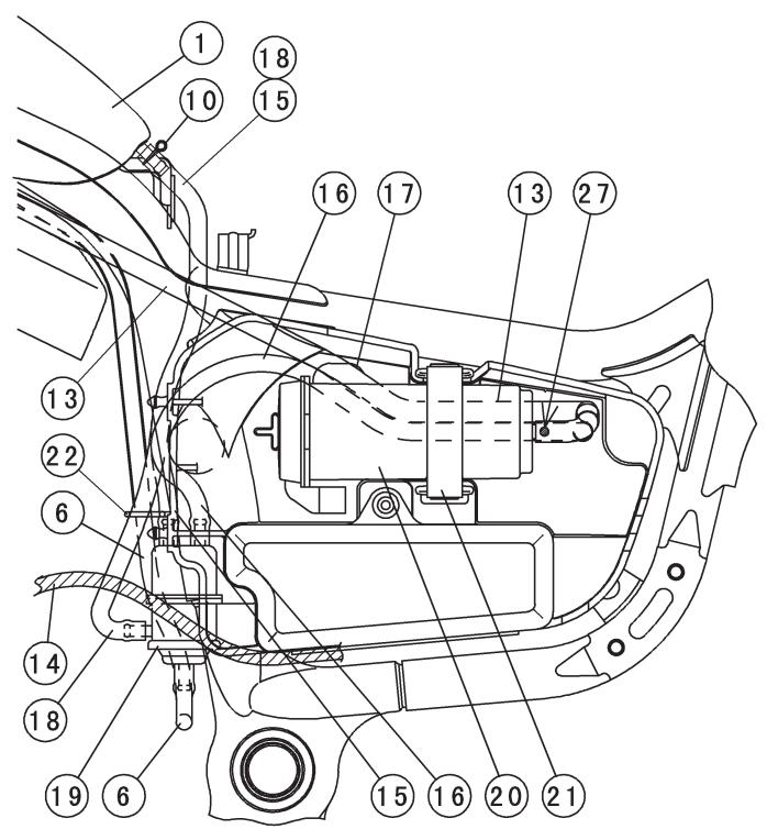 KAWASAKI VULCAN 1500 MEAN STREAK - Verlegen von Betätigungszügen, Leitungen und Schläuchen - 2