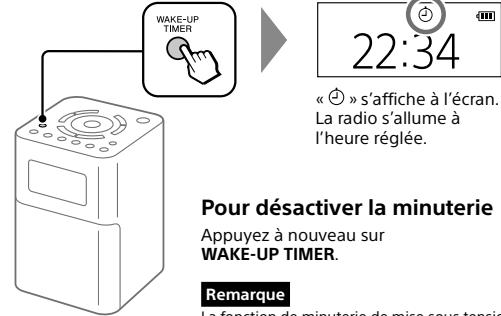 SONY XDR-V20D - Réglage de la minuterie de mise sous tension - 7