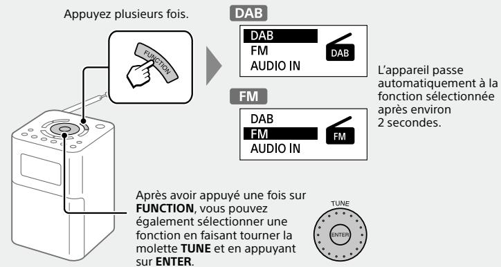 SONY XDR-V20D - Écouter la radio - 2