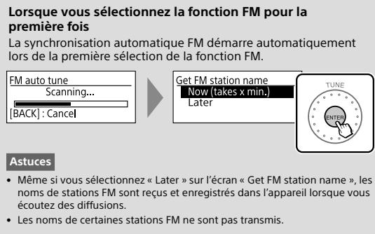 SONY XDR-V20D - Écouter la radio - 3