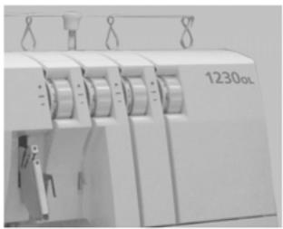 PFAFF SURJETEUSE 1230 OL - 12.COMMENT CHANGER DE FILS EN LES NOUANT - 4