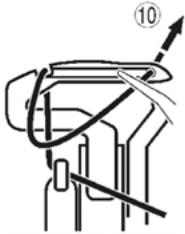 PFAFF SURJETEUSE 1230 OL - 2) Enfilage du boucleur inférieur - 8