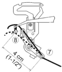 PFAFF SURJETEUSE 1230 OL - 2) Enfilage du boucleur inférieur - 6