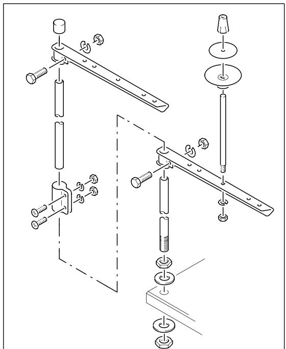 PFAFF 335 - Réglage en hauteur de la plaque de table - 9