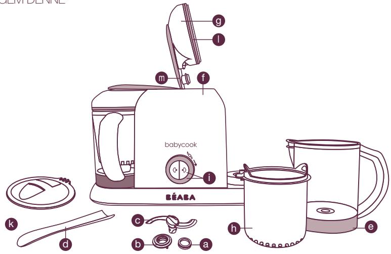 BEABA BABYCOOK DUO - TEKNISKE DATA - 2