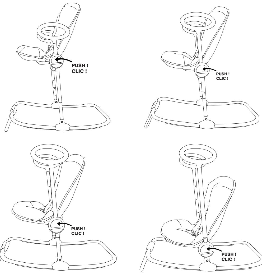 BEABA UP & DOWN - INSTRUCCIONES PARA REGULAR LA ALTURA - 1