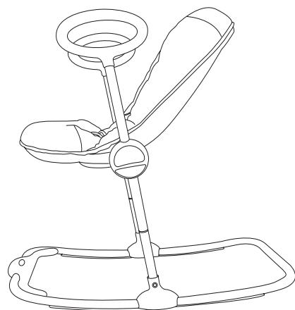 BEABA UPDOWN - INSTRUCTIONS FOR SETTING THE INCLINE AND FOLDING - 3