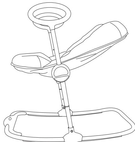 BEABA UPDOWN - INSTRUCTIONS FOR SETTING THE INCLINE AND FOLDING - 4