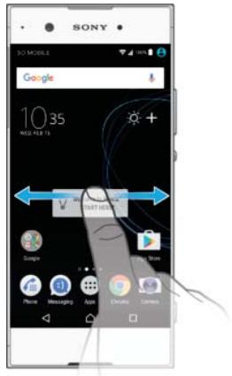 SONY XPERIA XA1 - To browse the Home screen - 1