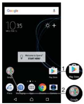SONY XPERIA XA1 ULTRA - Shortcuts and folders - 1