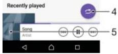 SONY XPERIA XA1 ULTRA - Music home screen - 2