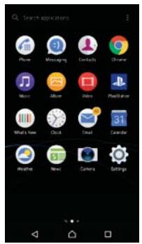SONY XPERIA XA1 ULTRA - Application screen - 1