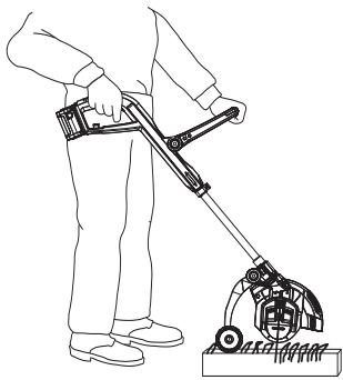 GARDENA CUT 400LI - Coupe des bords de pelouse difficiles : - 1