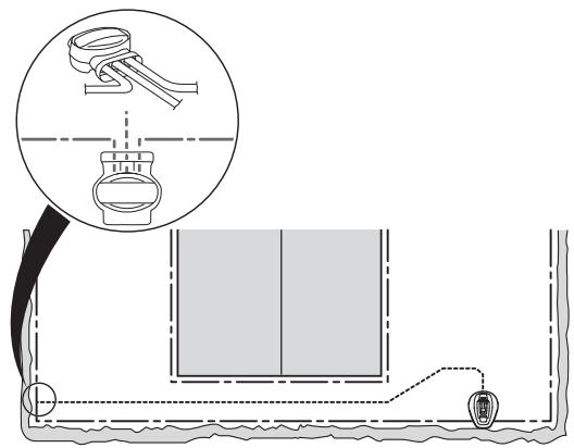 GARDENA R40LI - Placement et connexion du cable guide - 7