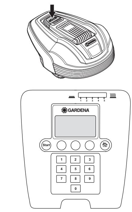 GARDENA R40LI - Panneau de commande - 1