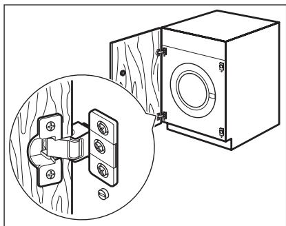 AEG L 61270 BI - Preparação e montagem da porta - 1