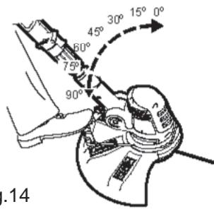 MAC ALLISTER MGT600 - Réglage de l'angle de la tête de coupe - 1