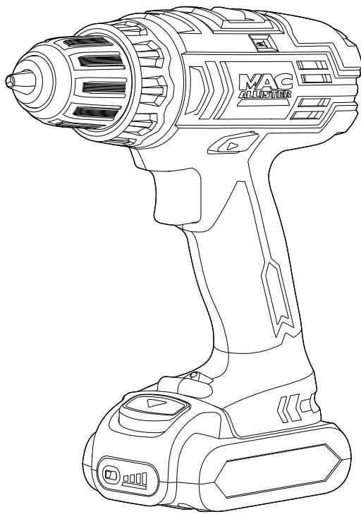 MAC ALLISTER MLM3635-LI-2,  MLMP36BL - Perceuse-visseuse 14,4 V - 1