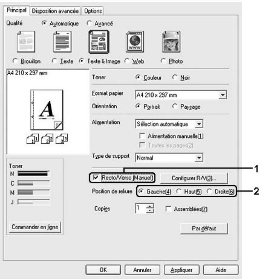 EPSON ACULASER C2800DTN - Remarque : - 1