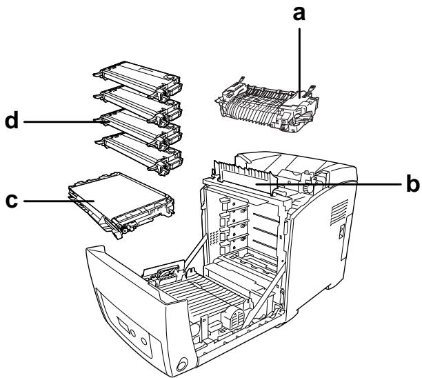 EPSON ACULASER C2800DTN - Intérieur de l'imprimante - 1