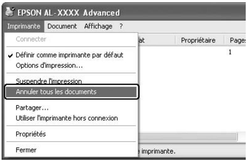 EPSON ACULASER C2800DTN - Annulation de l'impression - 2