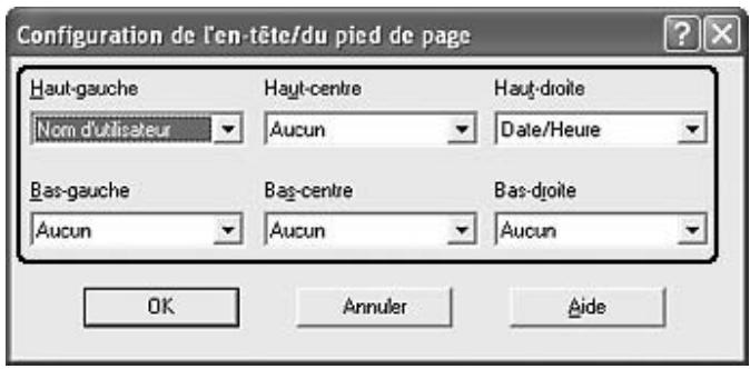 EPSON ACULASER C2800DTN - Utilisation d'en-têtes et pieds de page - 2