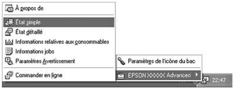 EPSON ACULASER C2800DTN - Accès à EPSON status monitor - 1
