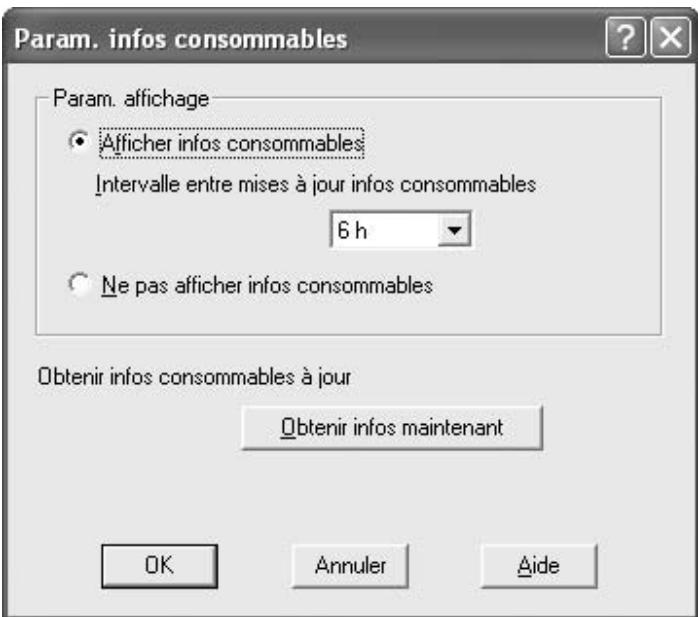 EPSON ACULASER C2800DTN - Affichage des informations concernant les consommables avec le pilote d'impression - 1