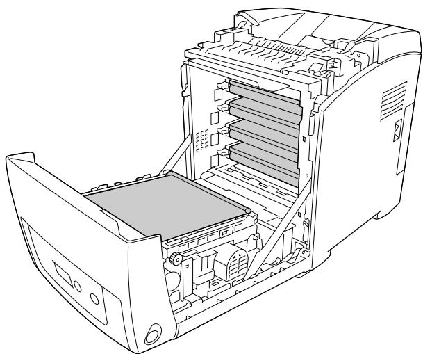 EPSON ACULASER C2800DTN - Précautions à prendre lorsque vous retirez le papier coincide - 1