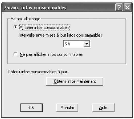 EPSON ACULASER C3800DTN, ACULASER C3800N, ACULASER C3800DN - Affichage des informations concernant les consommables avec le pilote d'impression - 1
