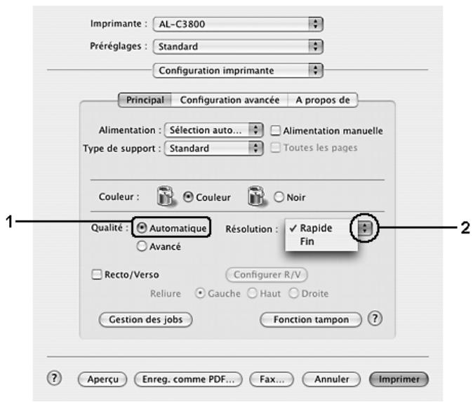 EPSON ACULASER C3800DTN, ACULASER C3800N, ACULASER C3800DN - Pour les utilisateurs de Mac OS X - 1