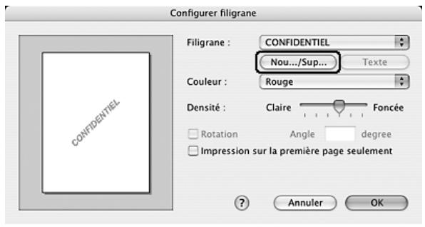 EPSON ACULASER C3800DTN, ACULASER C3800N, ACULASER C3800DN - Cliquez sur Nouveau/Supprimer. - 1
