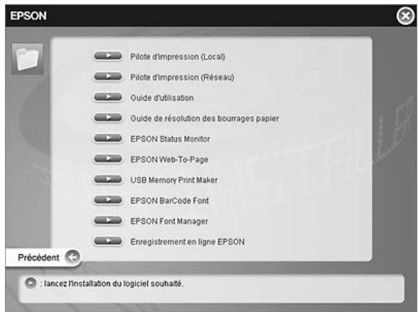 EPSON ACULASER C3800DTN, ACULASER C3800N, ACULASER C3800DN - Cliquez sur EPSON Status Monitor. - 1