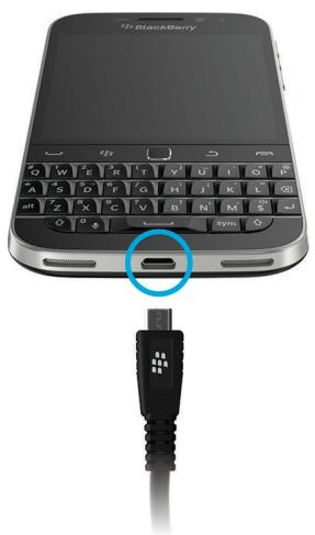 BLACKBERRY CLASSIC - Transférer des fichiers entre votre ordinateur et votre terminal via une connexion USB - 1