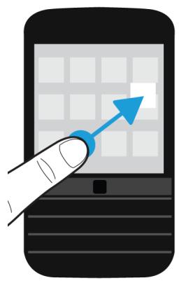 BLACKBERRY CLASSIC - Déplacer une icône d'application ou ouvrir l'application sur l'écran d'accueil - 1