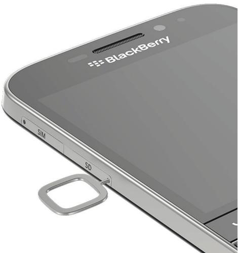 BLACKBERRY CLASSIC - Insérer une carte multimédia - 1