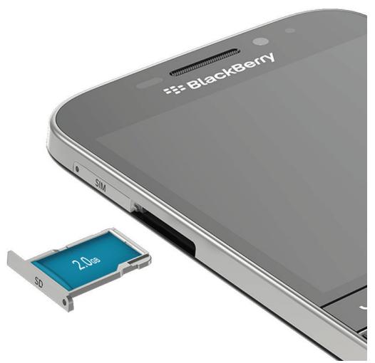 BLACKBERRY CLASSIC - Insérer une carte multimédia - 2