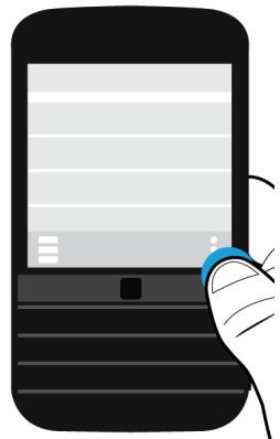 BLACKBERRY CLASSIC - Afficher les menus - 1