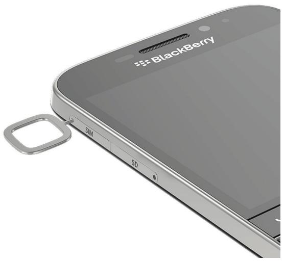BLACKBERRY CLASSIC - Retirer le logement de carte SIM - 1