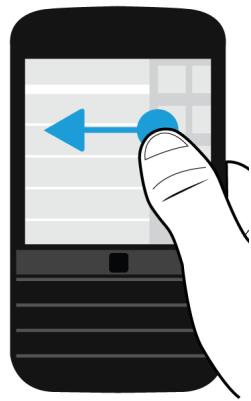 BLACKBERRY CLASSIC - Faire défilier l'écran et passer d'un élément à un autre - 2