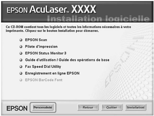 EPSON ACULASER CX11NF - Remarque : - 2