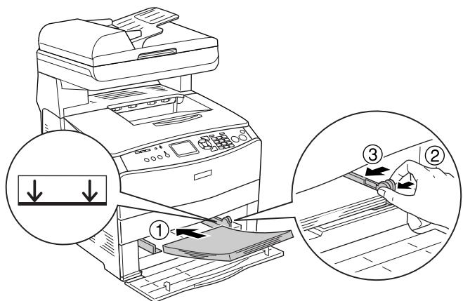 EPSON ACULASER CX11NF - Lorsque des transparents sont coincés dans le bac BM - 3