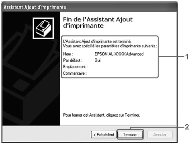EPSON ACULASER CX11NF - Remarque : - 1