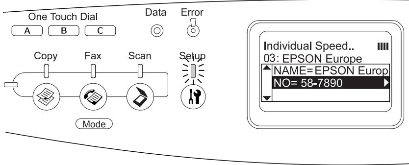 EPSON ACULASER CX11NF - Modification des destinataires - 2