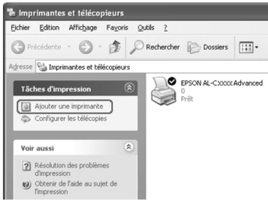 EPSON ACULASER CX11NF - Sous Windows XP ou 2000 - 1