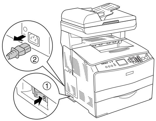 EPSON ACULASER CX11NF - Installation de l'unité papier en option - 1