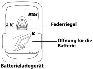BLACKBERRY 6200 - Aufladen der Batterie im Batterieladegerät - 1