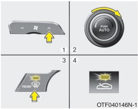 KIA OPTIMA HYBRIDE 2011 - Climatisation automatique - 1