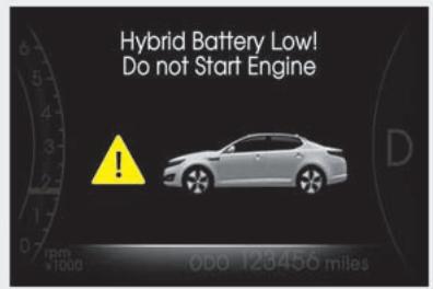 KIA OPTIMA HYBRIDE 2011 - MISE EN GARDE - 3